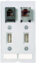 MODLINK MSDD DATA  INSERT 2×USB-A female/female + 1xRJ45 + 1xRJ12