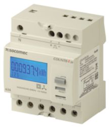 Energy meter Three Phase,  direct 63A, Pulse Output. COUNTIS E20