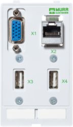 MODLINK  DATA  INSERT 2xUSB fem./fem. + 1xRJ45 + 1xSUB-D15 fem./male