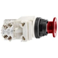 Drukknop vuistslag Ø41mm - Verlicht - Montagegat Ø30mm - 2 standen - R