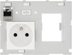 MODLINK MSDD DBL COMBI INSERT FRANCE 1xRJ45 fem./fem. + RCD opening