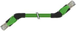 RJ45 45° left/RJ45 45° left PVC 1x4xAWG22 shielded gn+dragch 20m