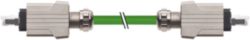 RJ45 PushPull male 0°male 0° PUR 1x4xAWG22 shielded gn 1.3m