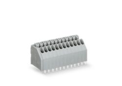 PCB terminal block push-button 0.5 mm² gray