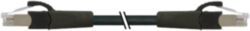 RJ45 St. 0°/RJ45 St. 0°, Gigabit FRNC/LS0H 4x2xAWG27 shielded bk UL 3m