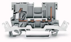 1-conductor/1-pin carrier terminal block with shield contact for DIN-r