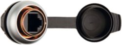 MSDD pass-through RJ45 CAT5e femal/femal, design silver