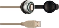 MSDD pass-through USB 3.0 form A, 0.6 m cable, design silver
