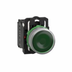 VERLICHTE DRUKKNOP P-LED GROEN