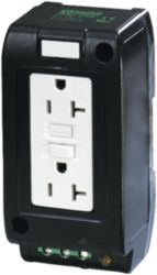MSVD POWER SOCKET NEMA Mounting rail