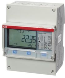 Energiemeter 3f indirect 6A, 230/400V AC klasse B, puls uitg., act./ r