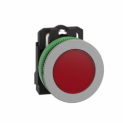 VERZONKEN SIGN.LAMP ROOD 120VAC