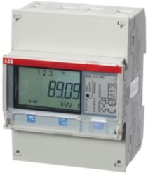 Energiemeter B serie 3x230/400Vac,65A, pulse, B (cl 1), Brons