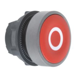 KOP DRUKKNOP, ROOD, ''O''