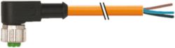 M12 female 90° A-cod. with cable PUR 4x0.34 or +robot+drag ch. 3m