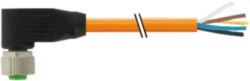 M12 female 90° A-cod. with cable PUR 4x0.34 or +robot+drag ch. 1.5m