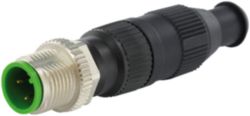MOSA M12 MALE 0° FIELD-WIREABLE (IDC) With corrugated tube  NS13