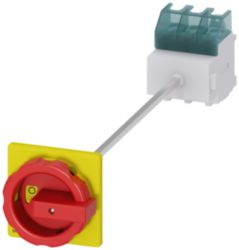 3LD switch disconnector, emergency stop switch, 3-pole, Iu: 63 A, oper