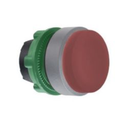 KOP VERHOOGD, DRUKKNOP, ROOD
