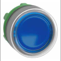 KOP VERL. DRUKKNOP P-LED BLAUW