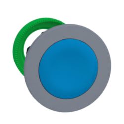 VERZONKEN DRUKKNOP KOP BLAUW VERDIEPT