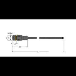 CONNECTOR+KABEL 5M PUR 8P M12/F RECHT
