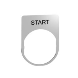 ETIKET METAAL MET START MARKERING