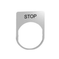ETIKET METAAL MET STOP MARKERING
