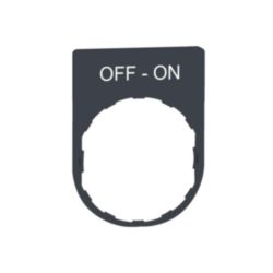 ETIKET MET OFF-ON MARKERING