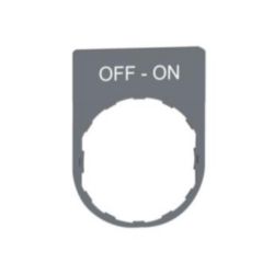 ETIKET MET OFF-ON MARKERING