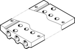 VABM-L1-10AS-M5-2 manifold rail