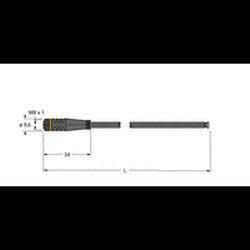 CONNECTOR+KABEL 4P FEMALE