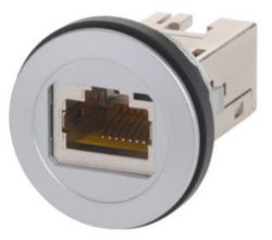 Service interfaces, RJ45, Fully shielded, 360° shielding contact