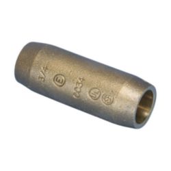 Compression Coupler for Cu-Bonded Ground Rod, Pointed, Silicon Bronze