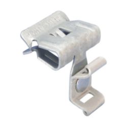 Kabel Bundelband Houder met flens clip, RVS 301, 8–14 mm Flens