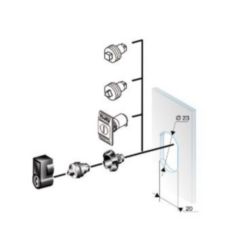 INZETSTUK VIERKANT 7MM CRN/PLM