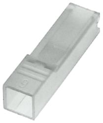 Insulating sleeve for flat connector, 2.8x0.8 mm, can be plugged on from the front