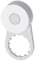 Twist lever for position switch 3SE52 metal lever 21 mm long roller 19 mm
