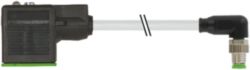 M8 male 90° A-cod./MSUD valve  C-8mm small PUR 3x0.34 gy +drag ch. 1m