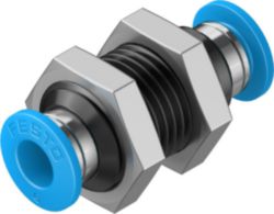 QSS-6 push-in bulkhead connector