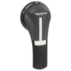 External rotary handle, TeSys GS, black handle, front mounting, 3 posi
