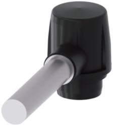 Actuator head for plastic hinge switch with solid shaft D=10 mm