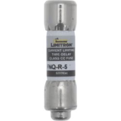 Fuse-link, low voltage, 5 A, AC 600 V, 200 kA, 10 x 38 mm, 13⁄32 x 1-1⁄2 inch, CC, UL, rejection-type, time-delay