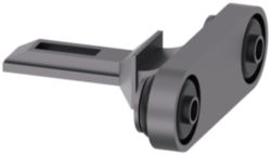 High-grade steel actuator with transverse fixing for safety position switch