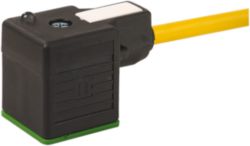 MSUD valve plug A-18mm with cable PUR 5x0.75 ye UL/CSA+drag ch. 20m