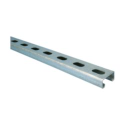 Strut montagerail 21 x 41 x 2,5 mm met slobgaten