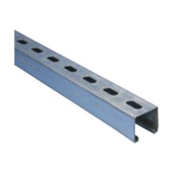 Strut montagerail, 41 x 41 x 1,5 mm met slobgaten