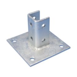 Voetsteun voor strut profiel 41x41mm, thermisch verzinkt