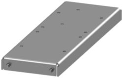 Bottom plate partition crossbar, D: 400 mm, zinc-plated