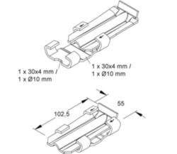Connector for lightning protection Kleinhuis 546091